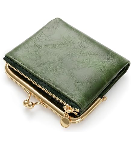 Amazon.com: MAYJOYDIY Bifold Leather Wallet Vintage Small Wallet